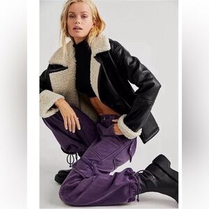 Come And Get It Utility Pants , purple szS looks like new